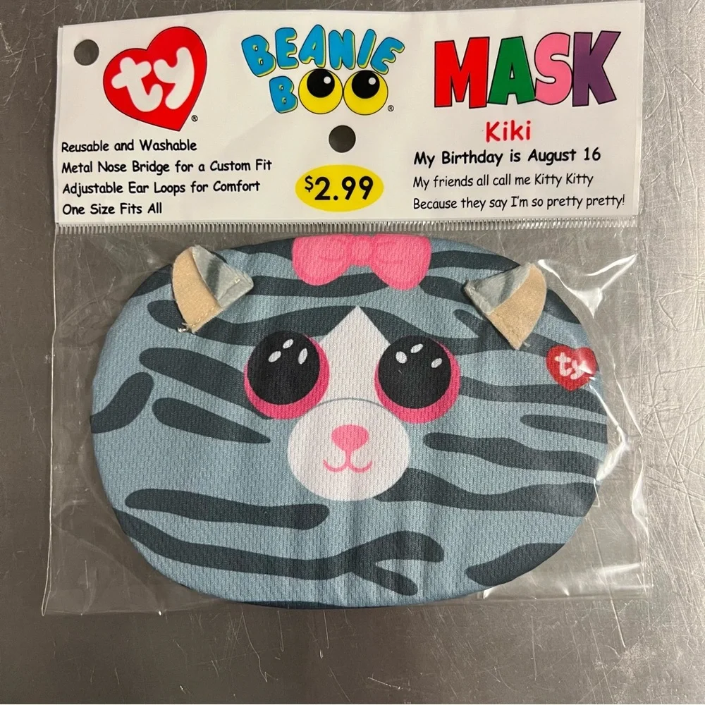 Ty Beanie Boo Face Masks Set of 3